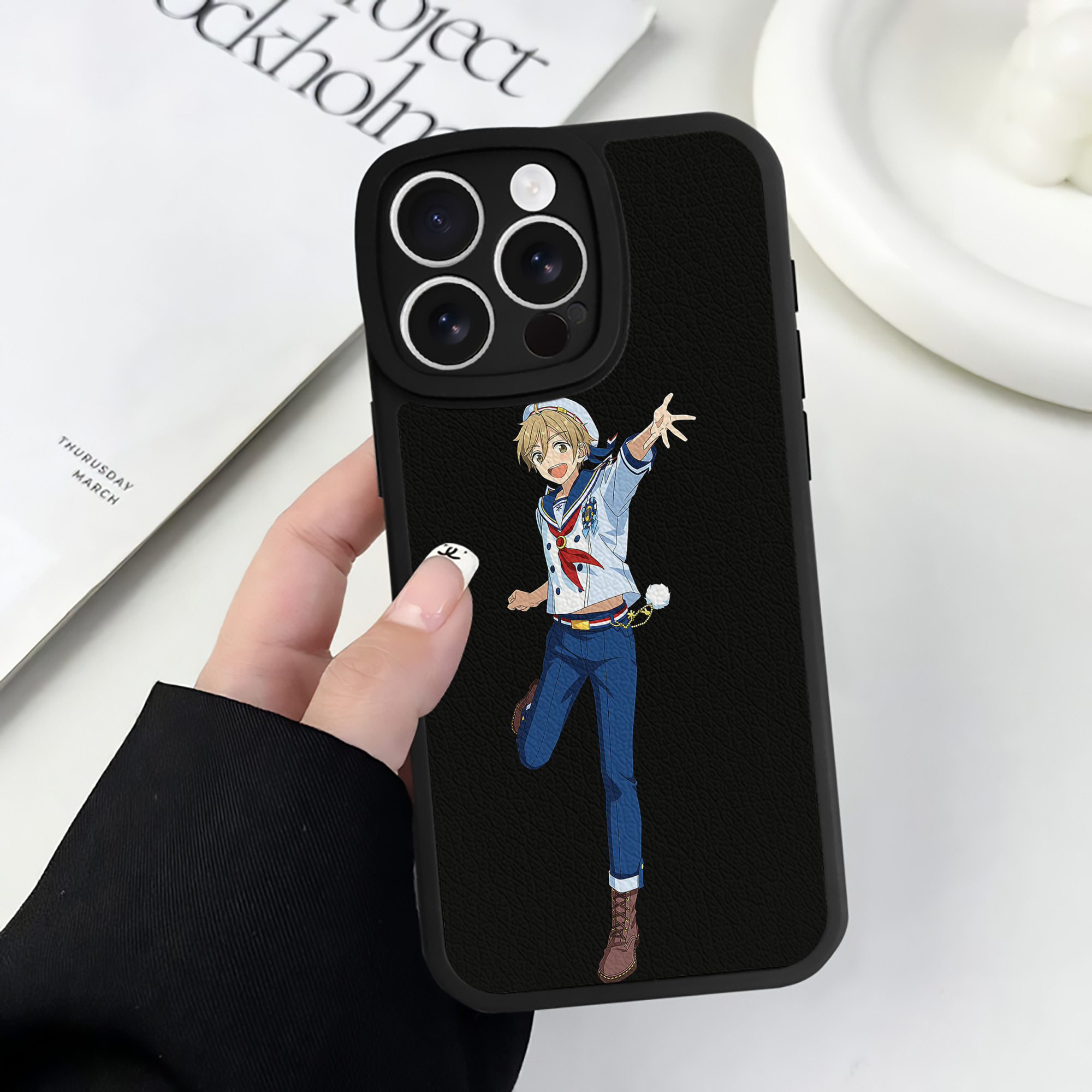 （画像用） あんさんぶるスターズ! Ensemble Stars 【iPhone 16シリーズ対応】シリコンスマホケース（レザー調） 材質：シリコン